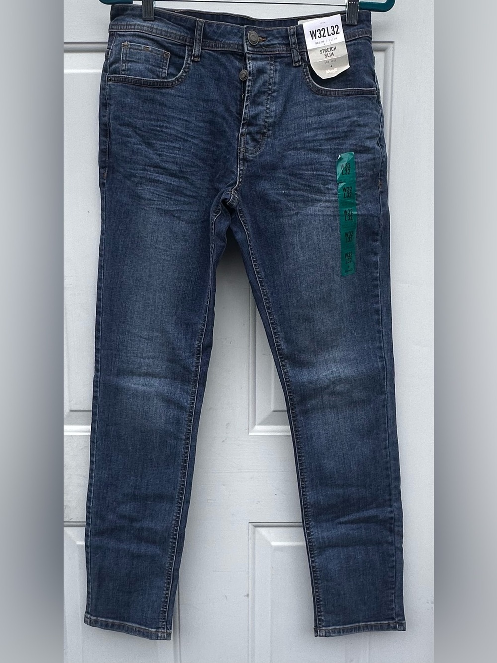 Denim&Co Men's Slim Straight Dark Blue Jeans